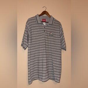 NFL Denver Broncos Gray Striped Men's Polo Shirt